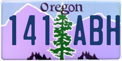 OR license plate 141ABH
