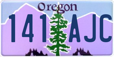 OR license plate 141AJC