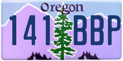 OR license plate 141BBP