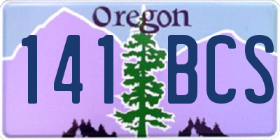OR license plate 141BCS
