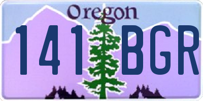 OR license plate 141BGR