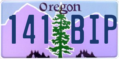 OR license plate 141BIP