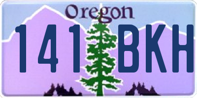 OR license plate 141BKH