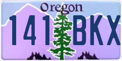 OR license plate 141BKX