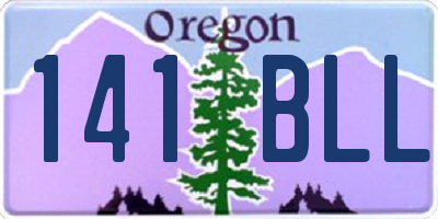 OR license plate 141BLL