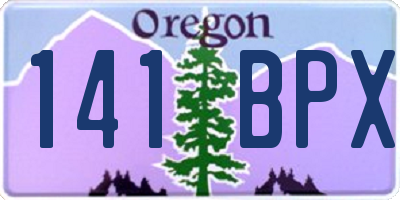OR license plate 141BPX