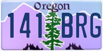 OR license plate 141BRG