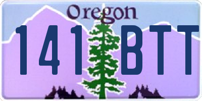 OR license plate 141BTT