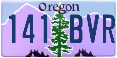 OR license plate 141BVR