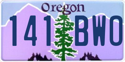 OR license plate 141BWO