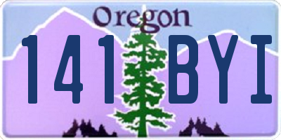 OR license plate 141BYI