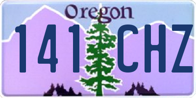 OR license plate 141CHZ