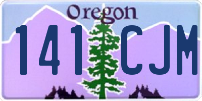 OR license plate 141CJM