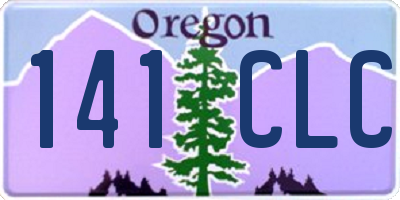 OR license plate 141CLC