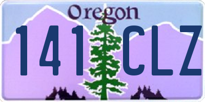 OR license plate 141CLZ