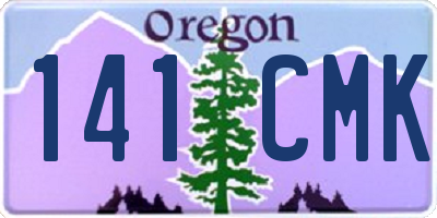OR license plate 141CMK