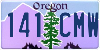 OR license plate 141CMW