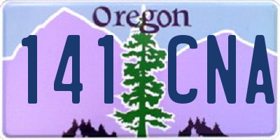 OR license plate 141CNA