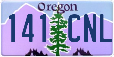 OR license plate 141CNL
