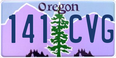 OR license plate 141CVG