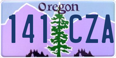 OR license plate 141CZA