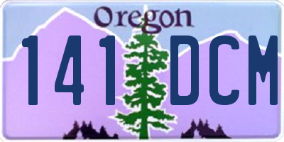 OR license plate 141DCM