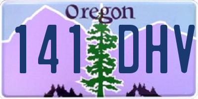 OR license plate 141DHV