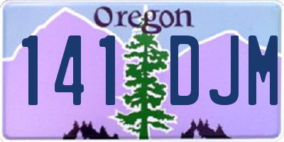 OR license plate 141DJM