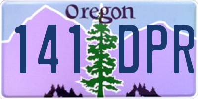 OR license plate 141DPR