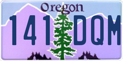 OR license plate 141DQM
