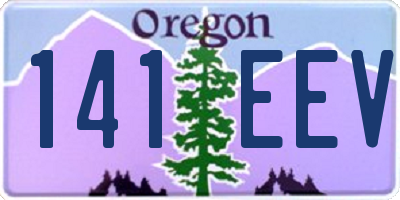 OR license plate 141EEV
