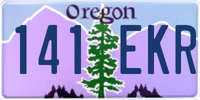 OR license plate 141EKR