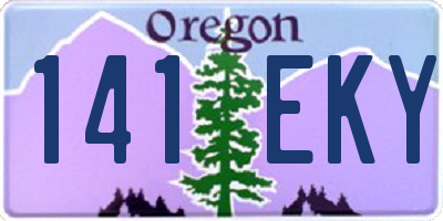 OR license plate 141EKY