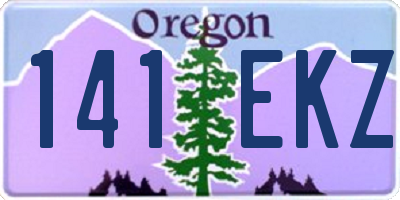 OR license plate 141EKZ