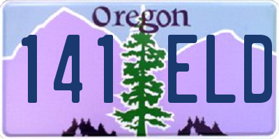 OR license plate 141ELD