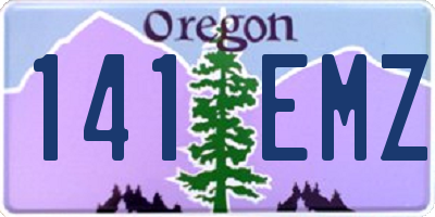 OR license plate 141EMZ