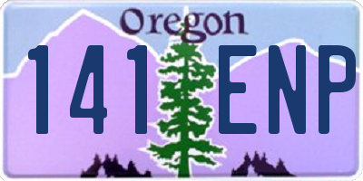 OR license plate 141ENP
