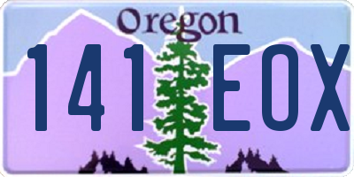 OR license plate 141EOX