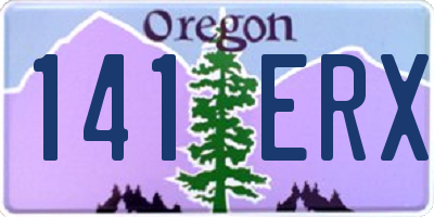 OR license plate 141ERX