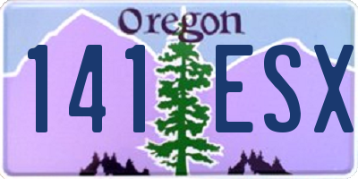 OR license plate 141ESX