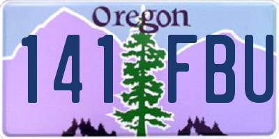 OR license plate 141FBU