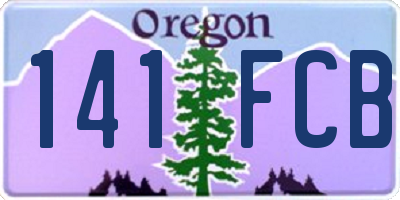 OR license plate 141FCB