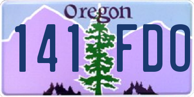 OR license plate 141FDO