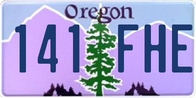 OR license plate 141FHE