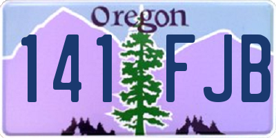 OR license plate 141FJB