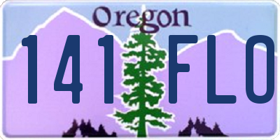 OR license plate 141FLO