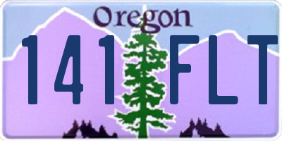 OR license plate 141FLT