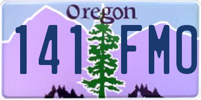 OR license plate 141FMO