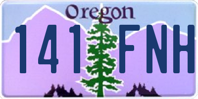 OR license plate 141FNH