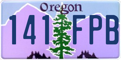 OR license plate 141FPB